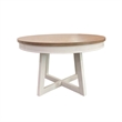 Pemberly Row 5 Piece Wood Round Dining Table & Chairs in Natural