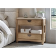 Pemberly Row 2 Drawer Traditional Wood Nightstand in Natural