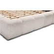 Pemberly Row Traditional Fabric Upholstered King Bed in Beige