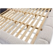 Pemberly Row Traditional Fabric Upholstered King Bed in Beige