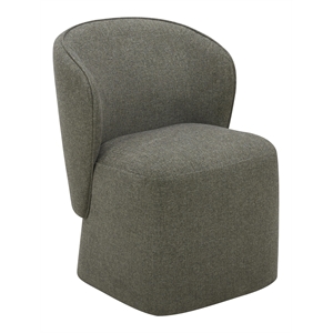 Pemberly Row 21&quot Modern Fabric Upholstered Dining Chair in Sage (Set of 2)