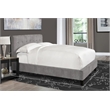 Pemberly Row Traditional Fabric Queen Bed in Cornflower Gray