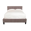 Pemberly Row Traditional Fabric Queen Bed in Cornflower Gray