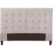 Pemberly Row Traditional Fabric California King Bed in Taupe