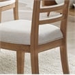 Pemberly Row 5 Piece Wood Round Table & Ladderback Chairs in Natural