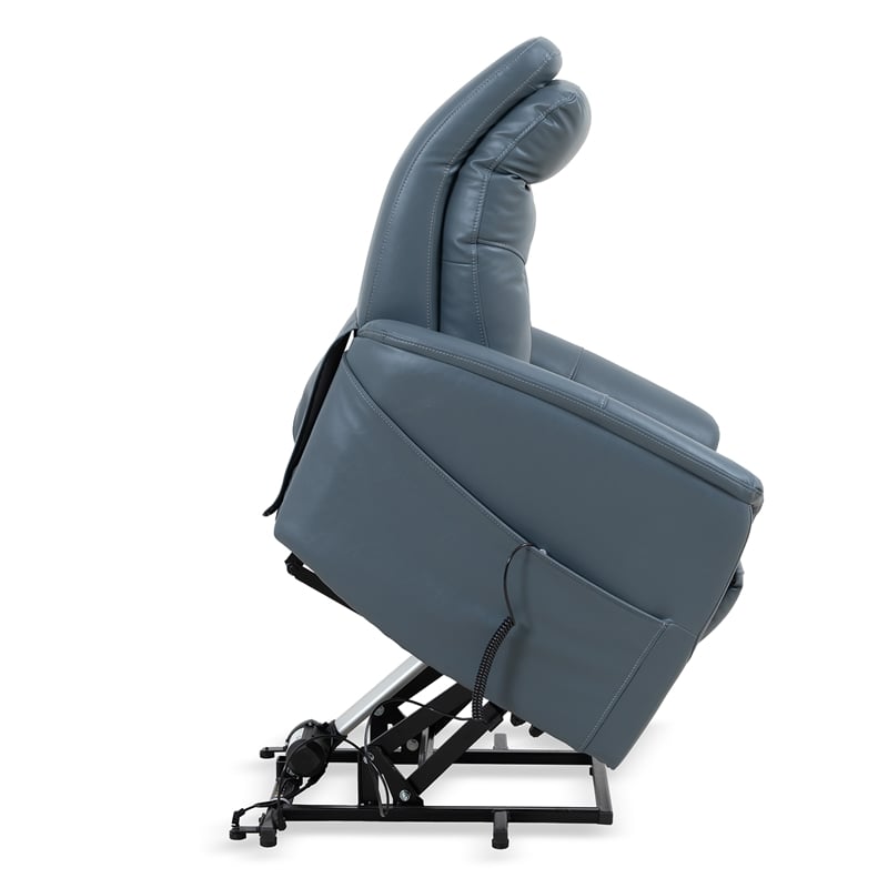 Pemberly Row Softy Azure Power Lift Recliner with Articulating Headrest