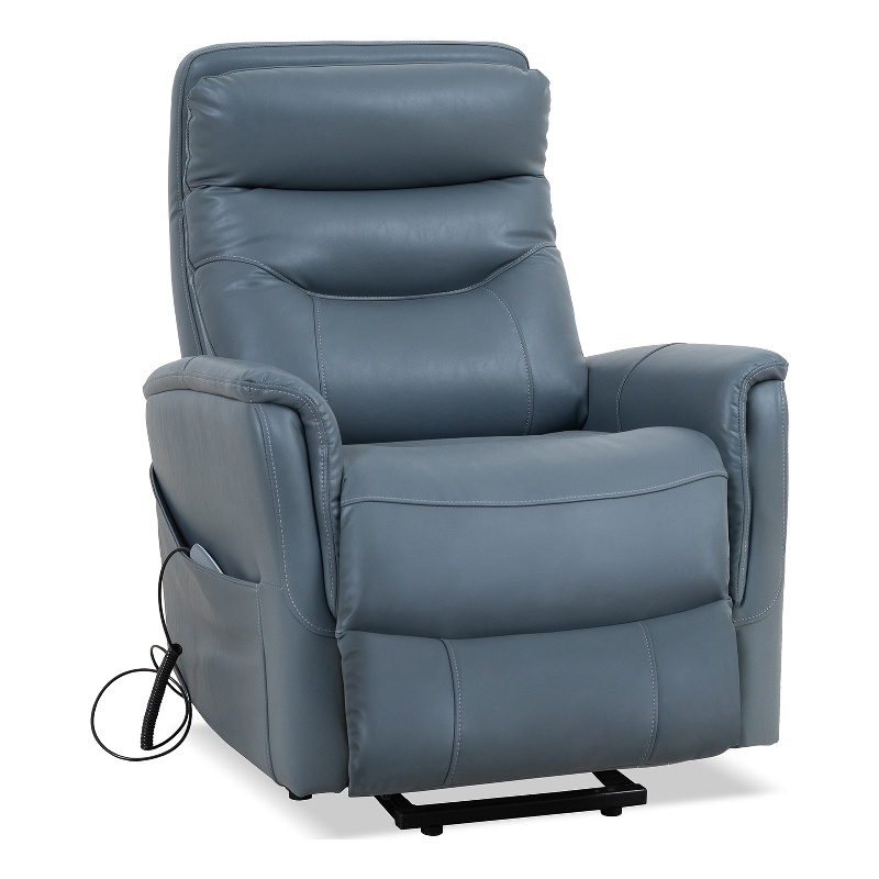 Pemberly Row Softy Azure Power Lift Recliner with Articulating Headrest