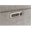 Pemberly Row Power Recliner Sofa with Power Headrests Bristol Gray