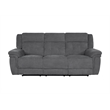 Pemberly Row Bristol Grey Power Reclining Sofa Loveseat and Recliner