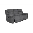 Pemberly Row Bristol Grey Power Reclining Sofa Loveseat and Recliner
