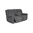 Pemberly Row Bristol Grey Power Reclining Sofa Loveseat and Recliner