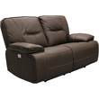 Pemberly Row Chocolate Power Reclining Sofa Loveseat and Recliner