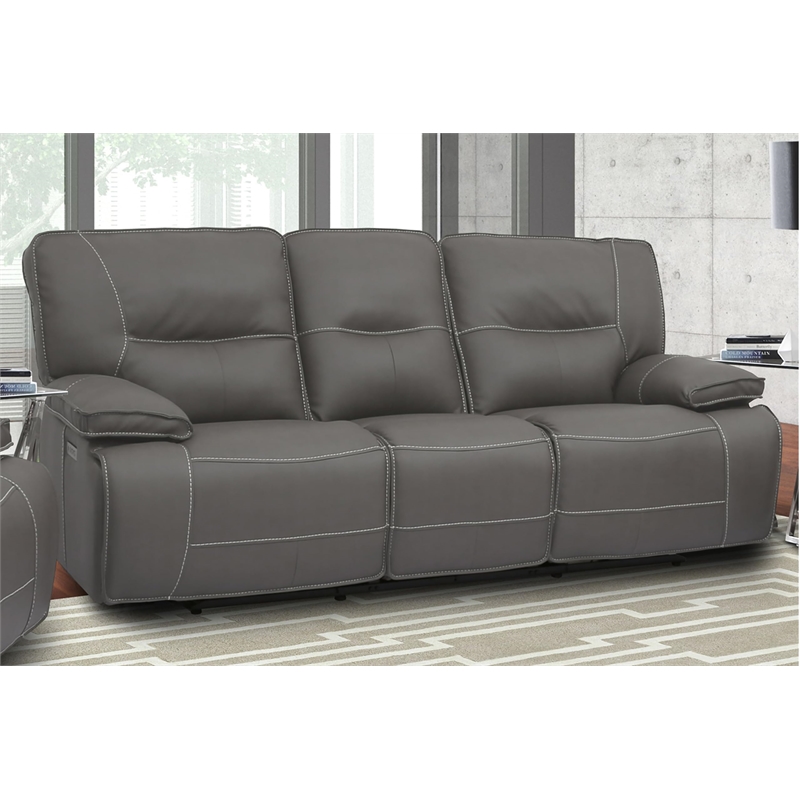 Pemberly Row Haze Power Reclining Sofa Loveseat and Recliner