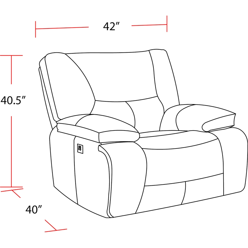 Pemberly Row Haze Power Reclining Sofa Loveseat and Recliner