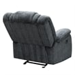 Pemberly Row Misty Storm Manual Glider Reclining Sofa Loveseat Recliner