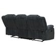 Pemberly Row Misty Storm Manual Glider Reclining Sofa Loveseat Recliner
