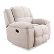 Pemberly Row Opal Taupe Manual Reclining Sofa Loveseat and Recliner