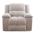 Pemberly Row Opal Taupe Manual Reclining Sofa Loveseat and Recliner