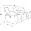 Pemberly Row Opal Taupe Manual Reclining Sofa Loveseat and Recliner
