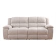 Pemberly Row Opal Taupe Manual Reclining Sofa Loveseat and Recliner