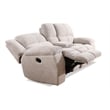 Pemberly Row Opal Taupe Manual Reclining Sofa Loveseat and Recliner