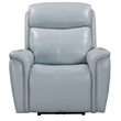 Pemberly Row Seamist Grey Power Reclining Sofa Loveseat and Recliner