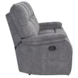 Pemberly Row Shadow Grey Manual Reclining Sofa Loveseat and Recliner