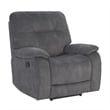 Pemberly Row Shadow Grey Manual Reclining Sofa Loveseat and Recliner