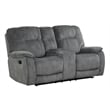 Pemberly Row Shadow Grey Manual Reclining Sofa Loveseat and Recliner