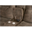 Pemberly Row Shadow Brown 6 Piece Modular Manual Reclining Sectional