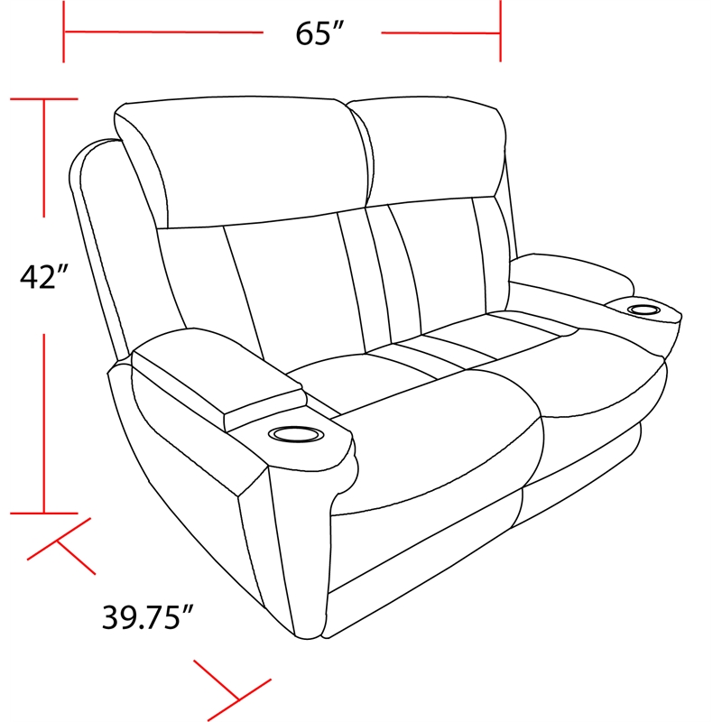 Pemberly Row Charcoal Power Reclining Sofa Loveseat and Recliner