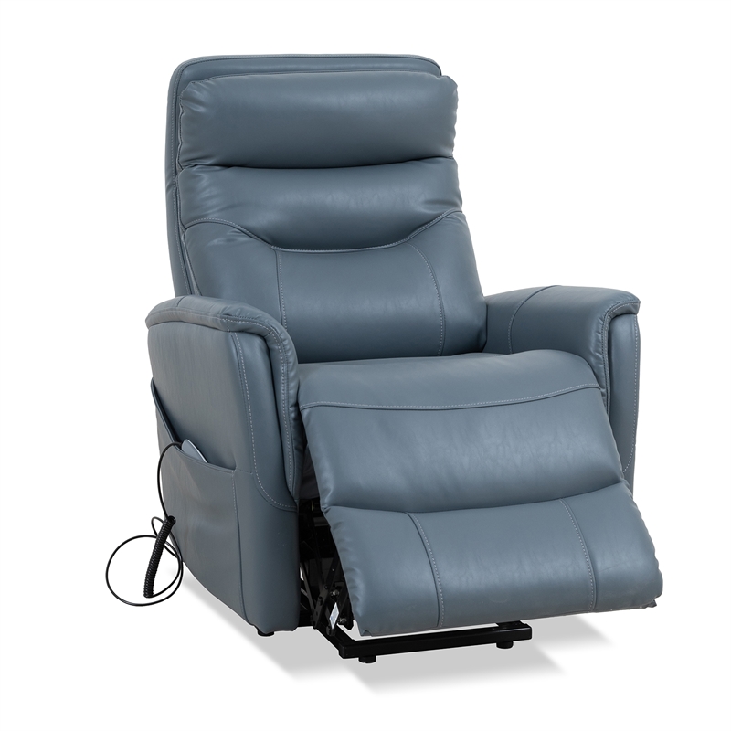 Pemberly Row Softy Azure Articulating Headrest Power Lift Recliner 2Pack