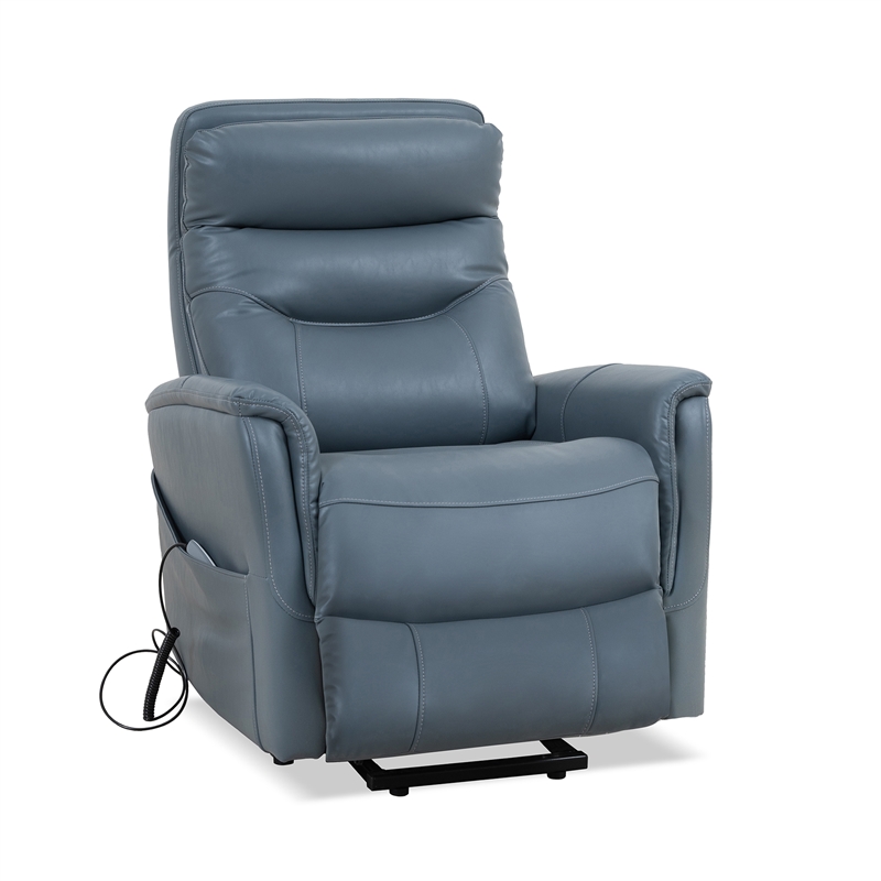 Pemberly Row Softy Azure Articulating Headrest Power Lift Recliner 2Pack