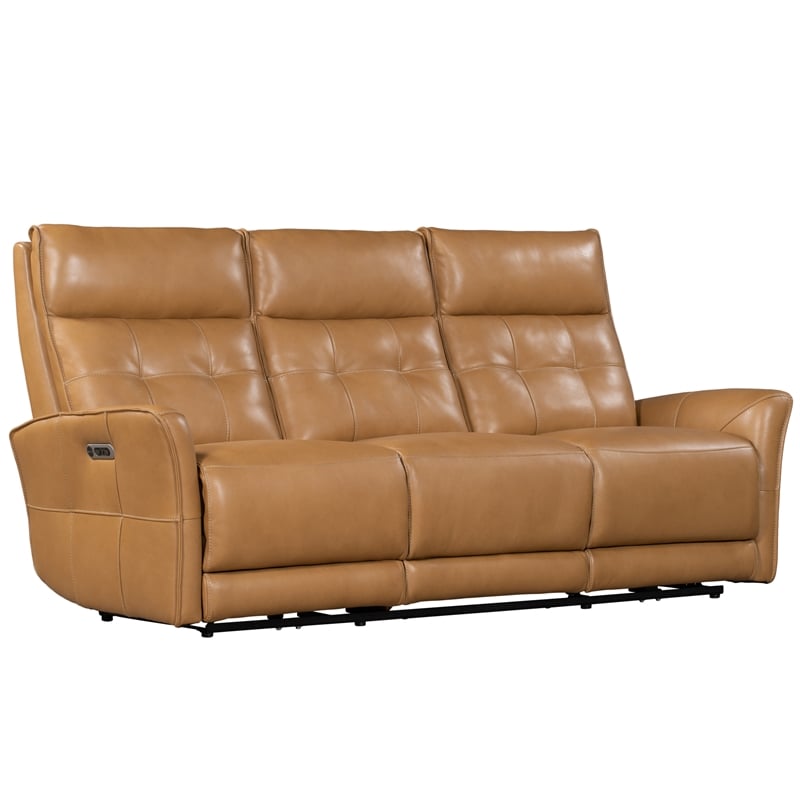 Pemberly Row Lucca Butterscotch Power Reclining Sofa Loveseat Recliner