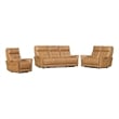 Pemberly Row Lucca Butterscotch Power Reclining Sofa Loveseat Recliner