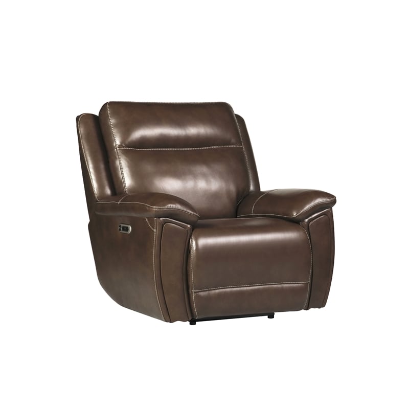 Pemberly Row Hickory Power Reclining ZG Sofa Loveseat Recliner