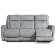 Pemberly Row Hudson Grey Power Reclining Sofa Loveseat and Recliner
