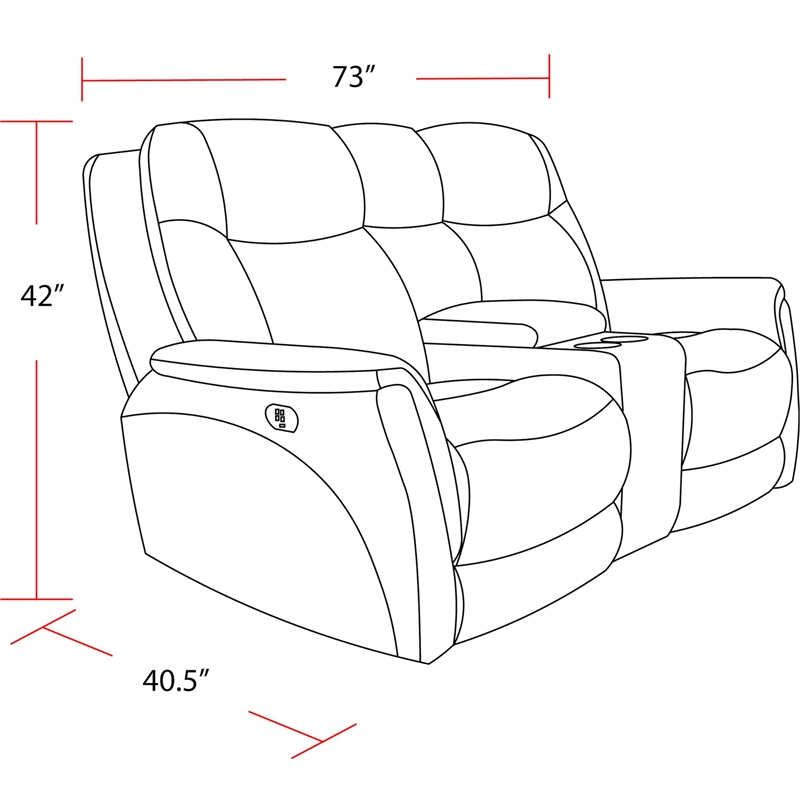 Pemberly Row Hudson Grey Power Reclining Sofa Loveseat and Recliner