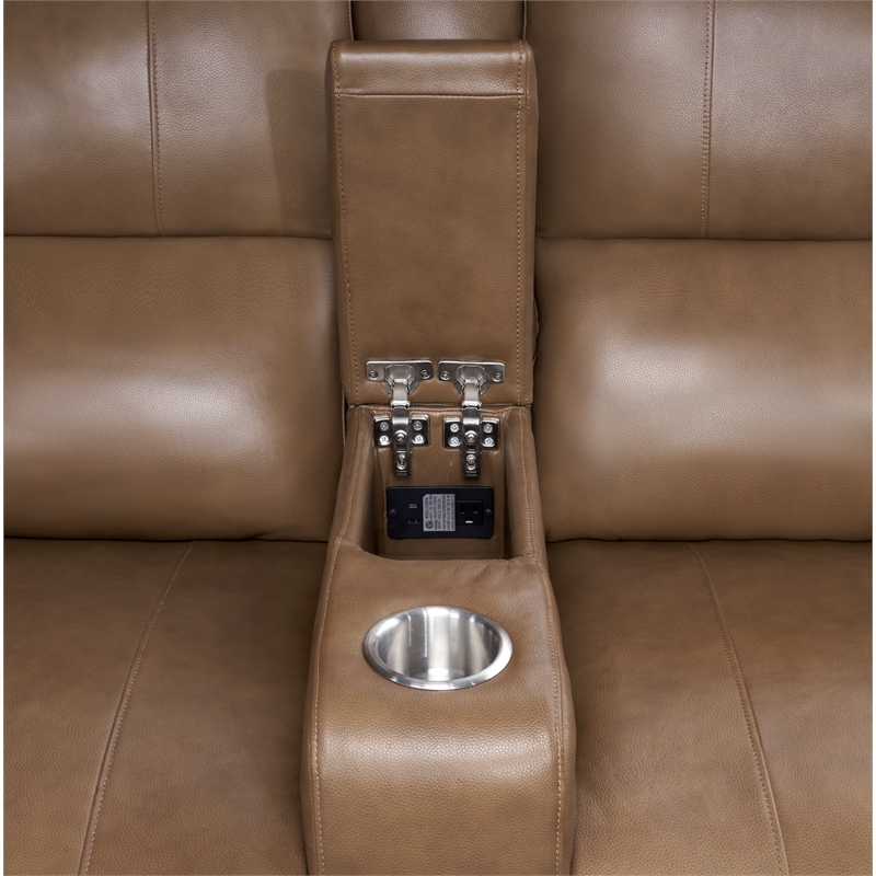 Pemberly Row Sable 7PC Power Adjustable Headrests Reclining Sectional