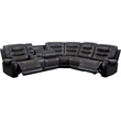 Pemberly Row Stallion 6PC Power Reclining Sectional with Drop Down Table