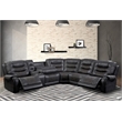 Pemberly Row Stallion 6PC Power Reclining Sectional with Drop Down Table