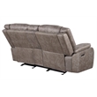 Pemberly Row Desert Taupe Manual Reclining Sofa Loveseat and Recliner