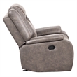 Pemberly Row Desert Taupe Manual Reclining Sofa Loveseat and Recliner