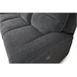 Pemberly Row Bizmark Grey Power Reclining Sofa Loveseat and Recliner