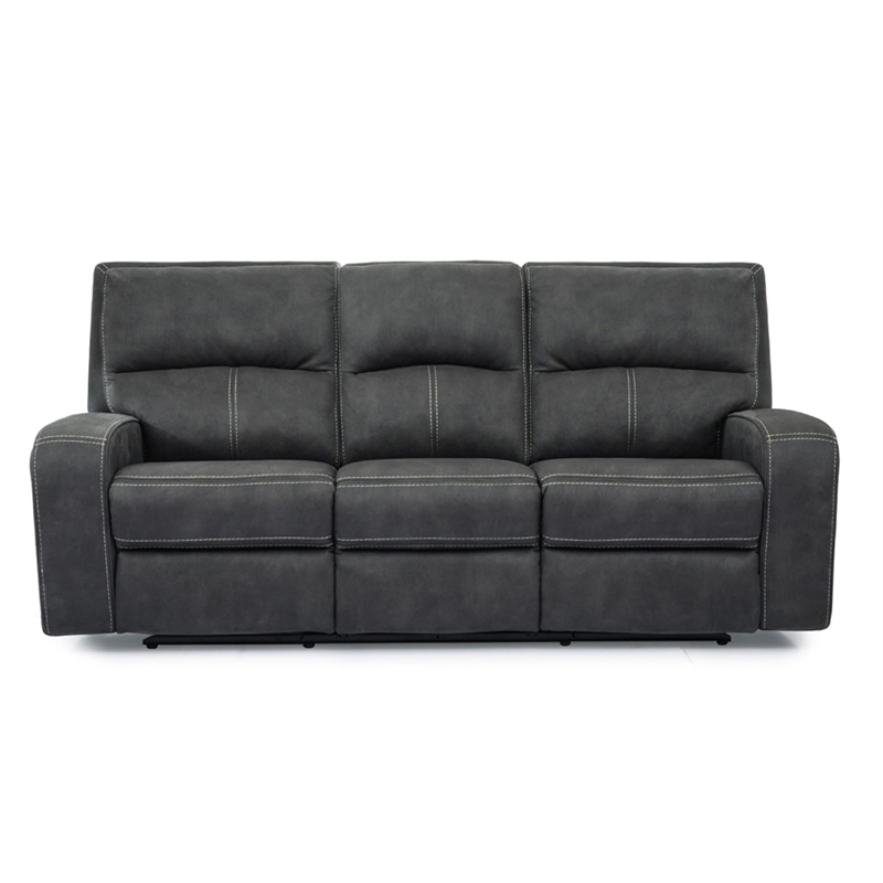 Pemberly Row Slate Power Reclining Sofa Loveseat and Recliner
