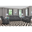 Pemberly Row Slate Power Reclining Sofa Loveseat and Recliner