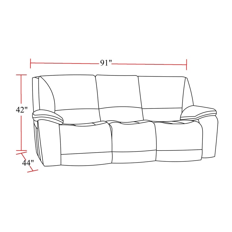 Pemberly Row Burnt Sienna Power Reclining Sofa Loveseat and Recliner