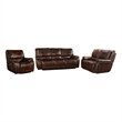 Pemberly Row Burnt Sienna Power Reclining Sofa Loveseat and Recliner