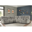 Pemberly Row Shadow Natural 6 Piece Modular Manual Reclining Sectional