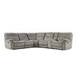 Pemberly Row Shadow Natural 6 Piece Modular Manual Reclining Sectional